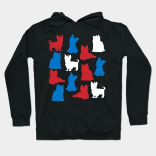 Patriotic Yorkie Dog America Flag 4Th Of July Hoodie